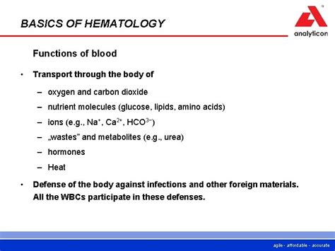 Basics Of Hematology Cell Counting Agile Affordable Accurate