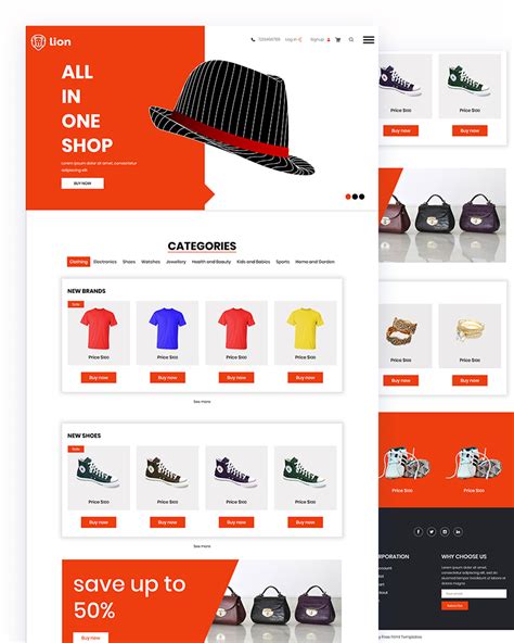 Top 10 Free ECommerce Website Templates 2020