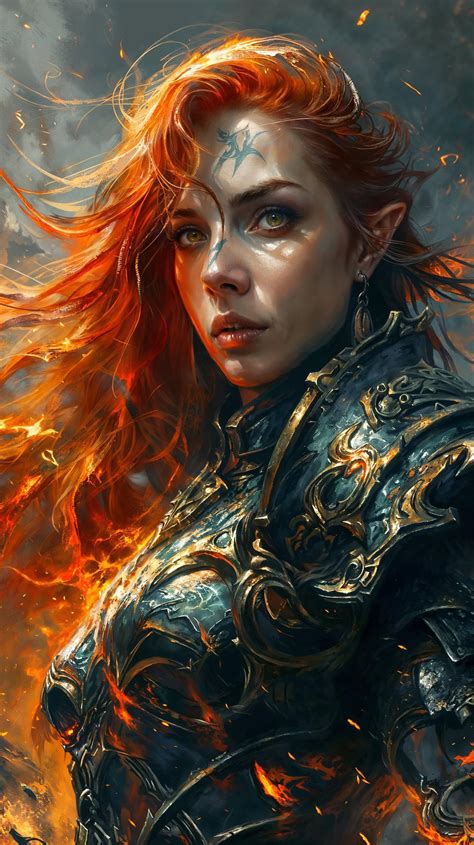 Mobile Wallpaper Fire mage by ByanEl on DeviantArt