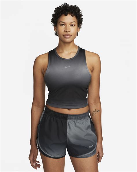 Nike Dri Fit Swoosh Women S Cropped Running Tank Top Nike Bg