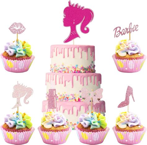 Jostift 25 Stück Prinzessin Cupcake Toppers Tortendeko Geburtstag