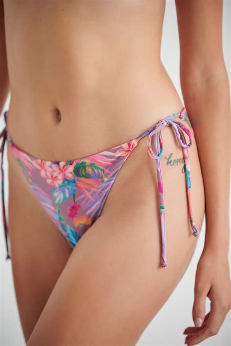 Γυναικείο bikini slip φλοράλ που στεγνώνει γρήγορα Dama Koupa