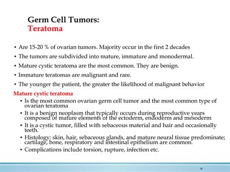 Pathology Ovarian Cyst And Tumors Dr Sufia Husain 2018 Ppt