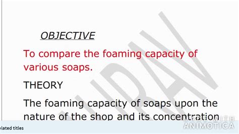 Foaming Capacity Of Soaps Investigatory Projects Chemistry Class 12 Cbse Youtube