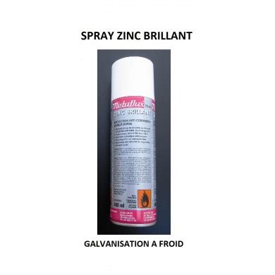 SPRAY ZINC BRILLANT GALVA A FROID ANTICORROSION Zabarno