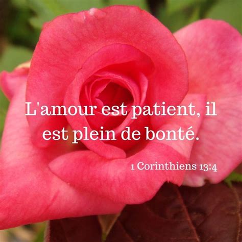 La Bible Verset illustré 1 Corinthiens 13 4 L amour est patient