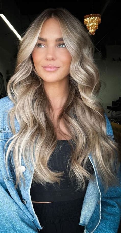 57 Cute Hair Colours And Hairstyles Champagne Blonde Face Framing