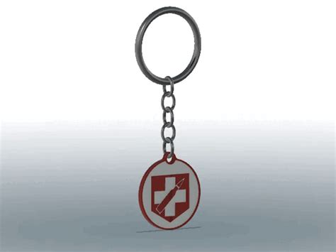 Бесплатный STL файл Брелок с логотипом Juggernog - Call of duty Black ...