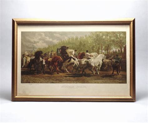 Rosa Bonheur's "horse Fair", Litho, 1887