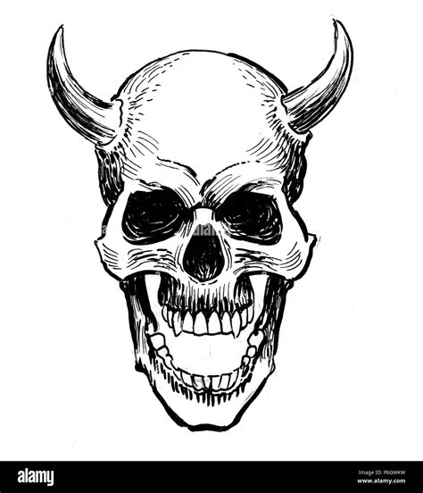 Images Of Evil Skull Drawing