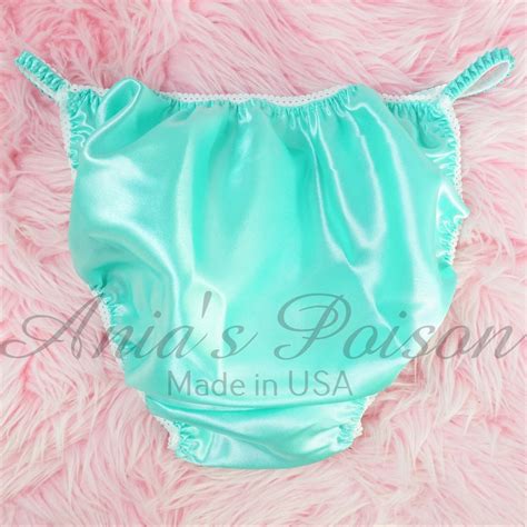 Sissy Satin Panties For MEN Seafoam Green Shiny String Bikini Or Bra Or Skirt EBay