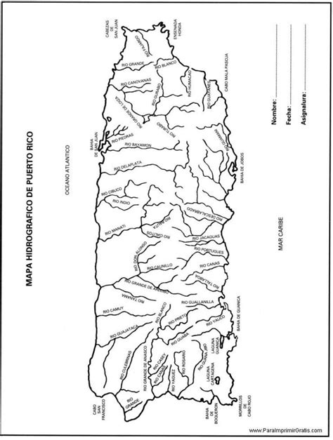 Mapa HidrográFico De Puerto Rico - Glenda Candice