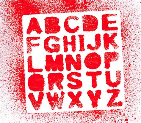 Stencils For Spray Painting Letters Stock Photos, Pictures & Royalty ...