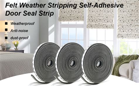 Felt Pile Weather Stripping Self Adhesive Brush Strip Door Seal Strip For Sliding