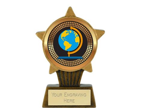 Geography Award Trophy Personalized Engraving Etsy