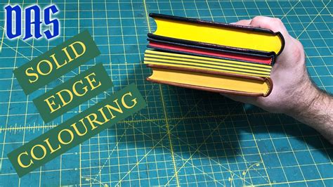 How To Colour The Edges Of A Book Adventures In Bookbinding Youtube