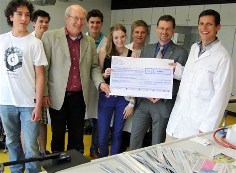 Chemie BW Chemie Fonds fördert Leibniz Gymnasium in Rottweil 2 500