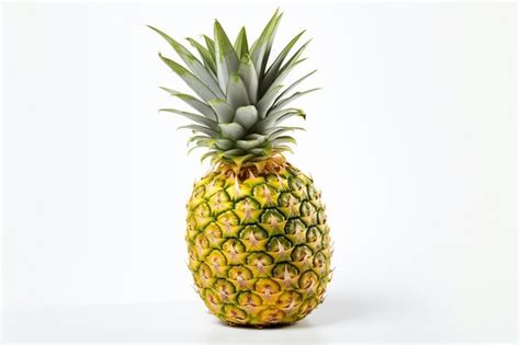 Premium Photo Ripe Pineapple Isolated On White Background