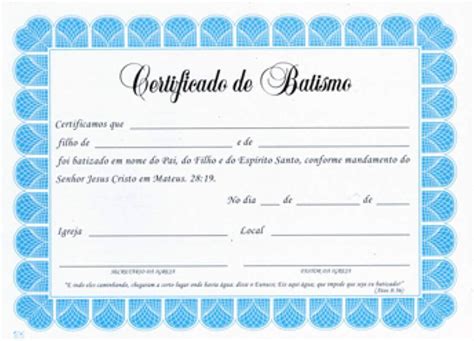 Certificado De Apresenta O De Bebe Na Igreja Evangelica Editavel