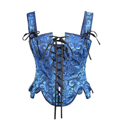 Gothic Eyelet Corset For Women Steampunk Boned Bustiers Lace Up Corsets