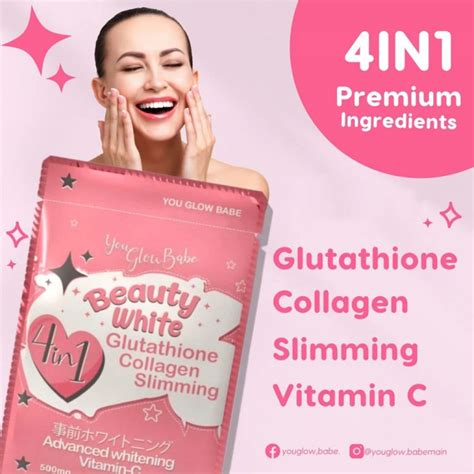 You Glow Babe Beauty White In Glutathione Collagen Slimming Capsule