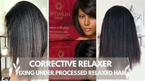 Corrective Relaxer Fixing Under Processed Relaxed Hair Youtube