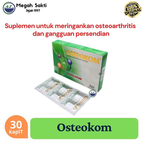 Jual Megah Sakti Osteokom Strip Suplemen Kesehatan Sendi Isi