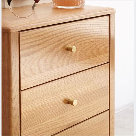 Oslo Natural Solid Oak Bedside Table Design 3 Archipro Nz