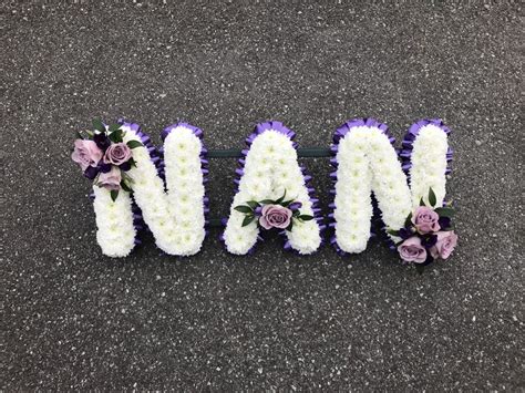 Elegant Lilac And White Nan Memorial Tribute