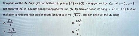 Solved Cho PhÃ¢n Váº­t Tháƒ Ä‘Æ°á£c Giá›i Háº¡n BáŸi Hai Máº·t