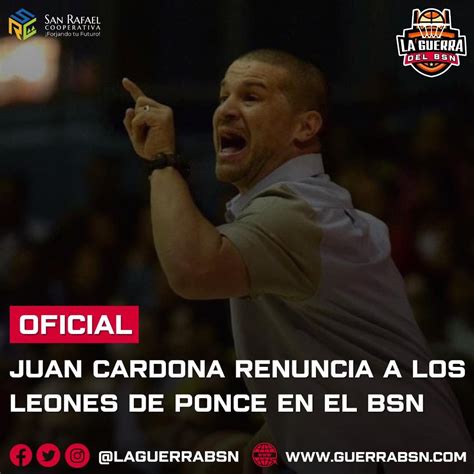 La Guerra del BSN on Twitter BSNPR OFICIAL El técnico Juan