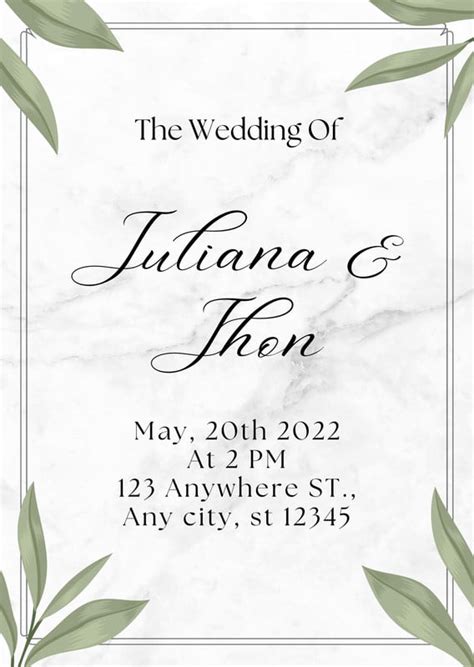 Page 4 - Free to customize wedding photo invitation templates | Canva