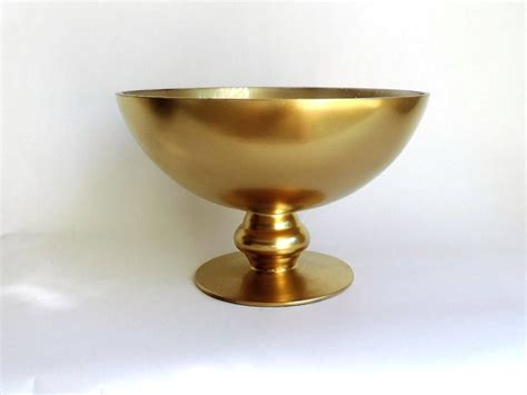 Gold Pedestal Bowl Gold Pedestal Vase Glass Pedestal Bowl Etsy Canada