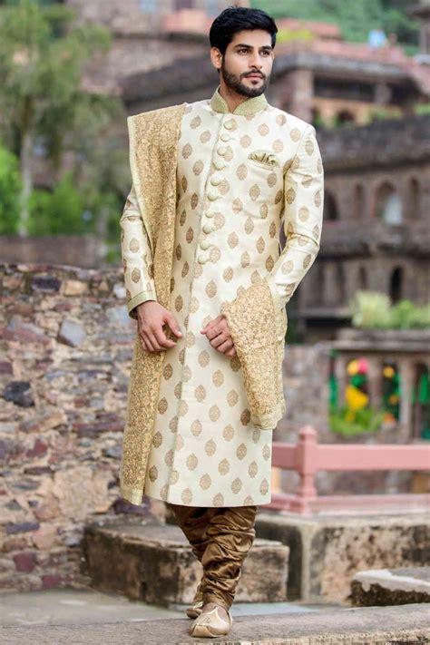 Exquisite All Over Embroidered Sherwani Designer Wedding Sherwani For