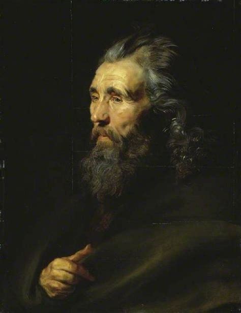 Head Study Of A Bearded Man Painting Peter Paul Rubens Oil Paintings