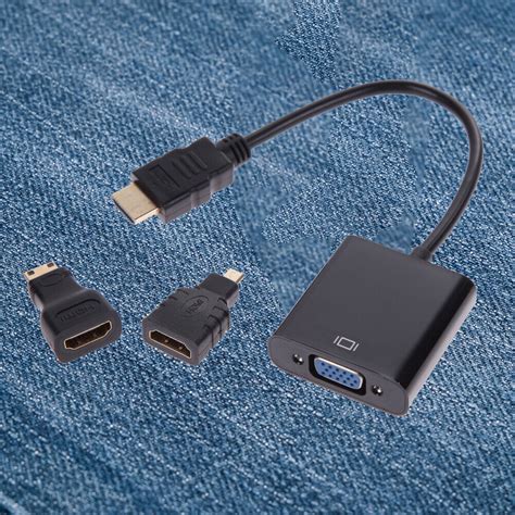 Micro HDMI / Mini HDMI / HDMI zu VGA Adapter 1080p Chipsatz Konverter ...