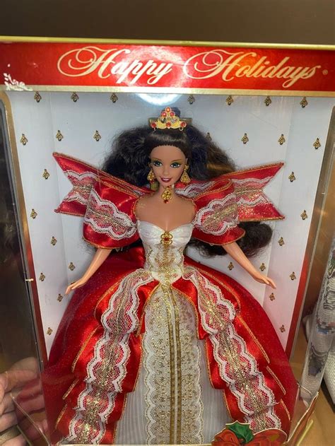 Happy Holidays Barbie Doll Christmas Barbie Collectible Red Etsy