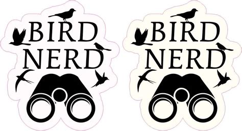 StickerTalk Bird Nerd Vinyl Stickers, 2.3 inches x 2.5 inches