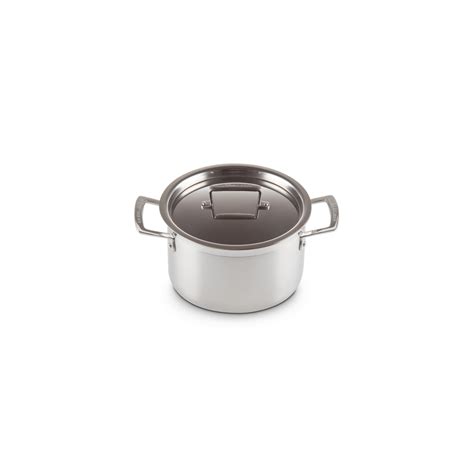 Cacerola Alta Con Tapa 18cm Classic Inox Le Creuset