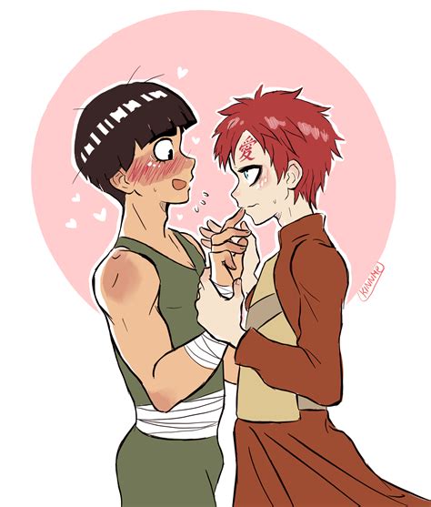 Gaalee Gaara X Lee Naruto By Kinnme Pixiv Naruto