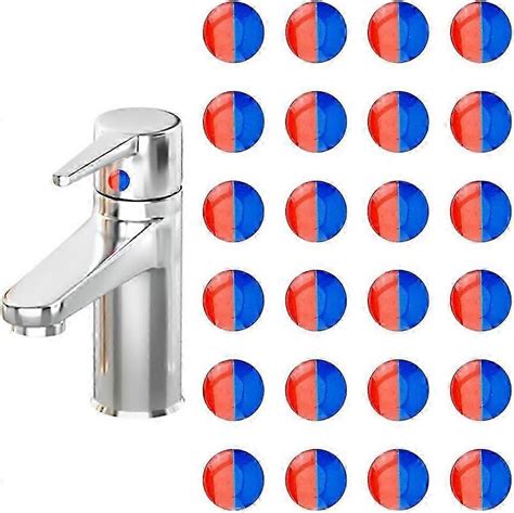 Pcs Hot And Cold Water Stickers Self Stick Hot And Cold Water Label Epoxy Resin Faucet