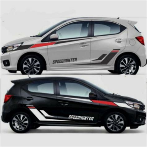 Jual Stiker Sticker Setiker Striping Cutting Mobil Honda Brio Agra