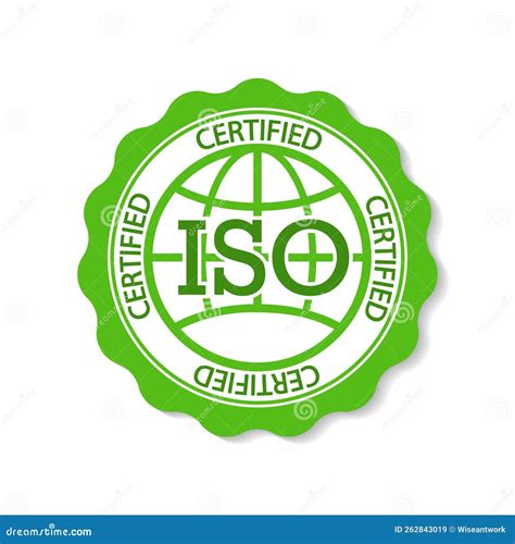 ISO Stamp Icon Of Certified Standard And Accredited 9001 Badge