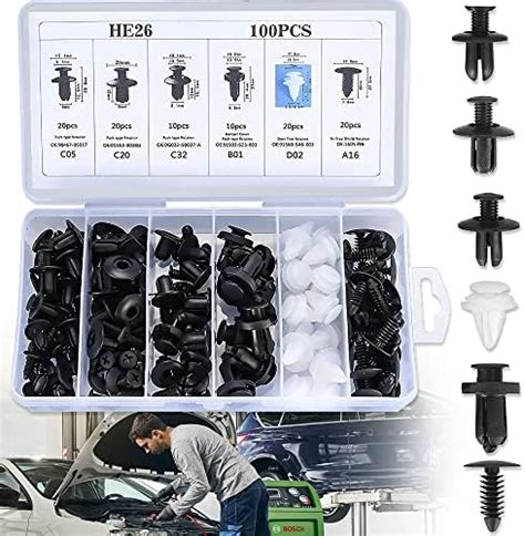 Car Trim Clips Pcs Car Retainer Clips Types Plastic Fasteners Car