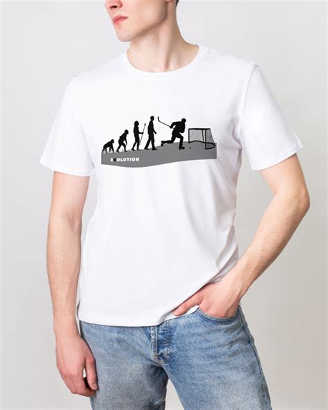 Футболка Evolution хоккей | Прямые футболки | Мужская одежда