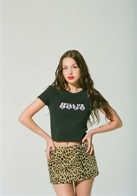 Spill Ur Guts Crop T Shirt In Black Olivia Rodrigo Official Store