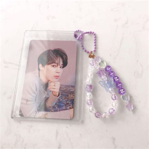 Customizable Kpop Name Beaded Keyring Keychain Bts Exo Nct Ateez