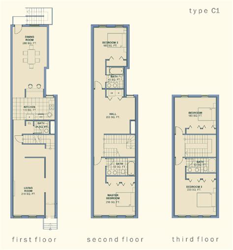 Small Row House Plans | Joy Studio Design Gallery - Best Design