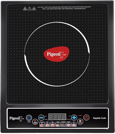 Pigeon By Stovekraft Copper Coil Rapido Cute Induction Cooktop Black