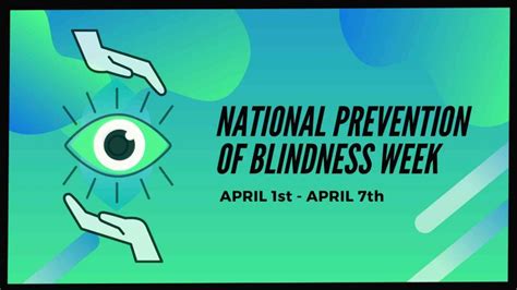 Prevention Of Blindness Week 2023 April 1 7